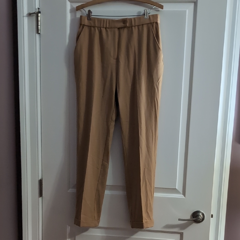 Universal Standard NWT Size 6-8 All Day Cuffed Cigarette Pants in Iced Coffee